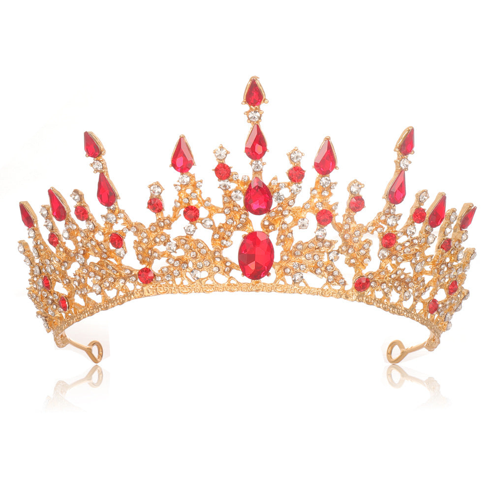 Women Elegant Tiara with Sparkling Crystals Bowlift