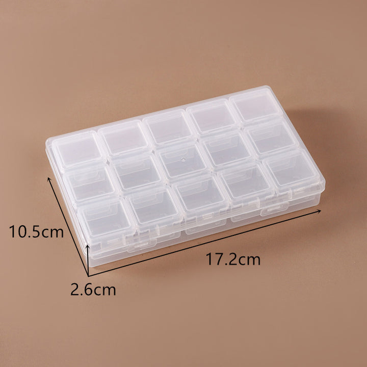 Transparent Multi-Compartment Craft Storage Box Bowlift