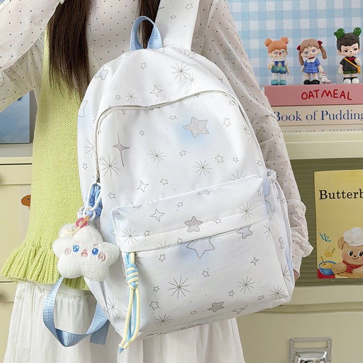 Starry Print Backpack Bowlift