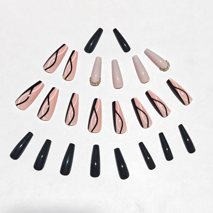 Elegant Stiletto Nail Art Extensions Bowlift