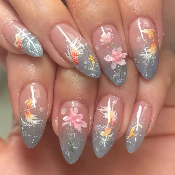 Elegant Gel Nail Art Extensions Bowlift