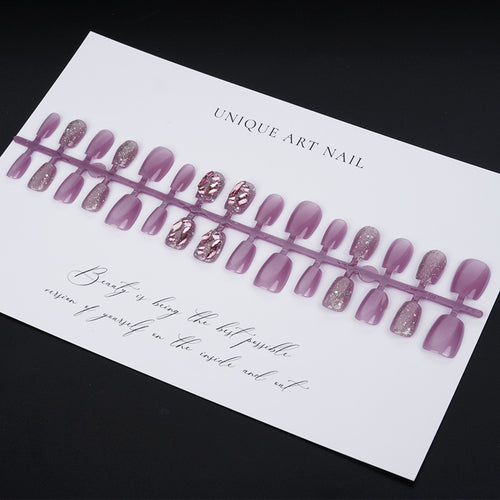 Decorative Glitter Press-On Nail Tips Bowlift