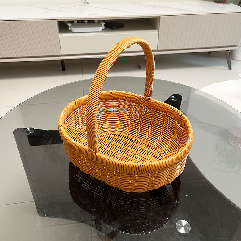 Handcrafted Decorative Wicker Basket Bowlift