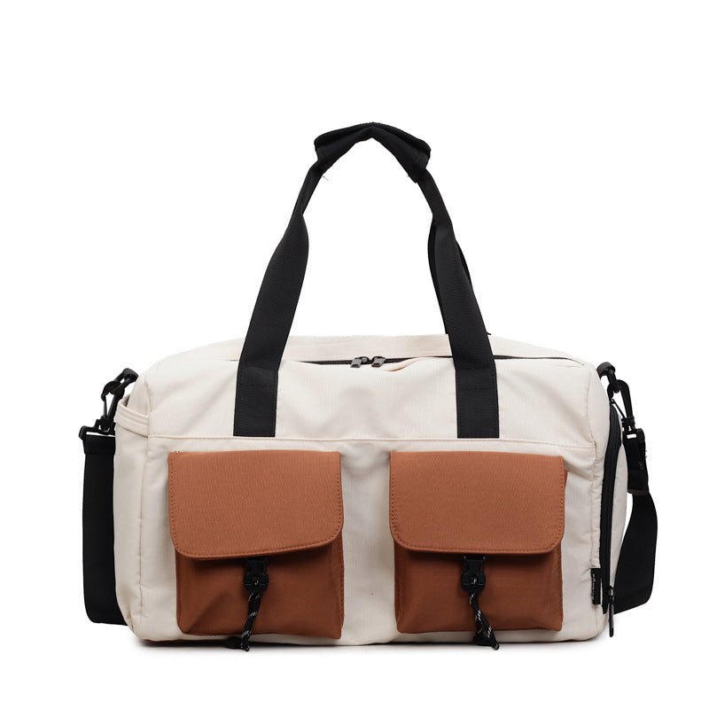 Multifunctional tote bag with comfortable shoulder padding and numerous outer pockets Bowlift