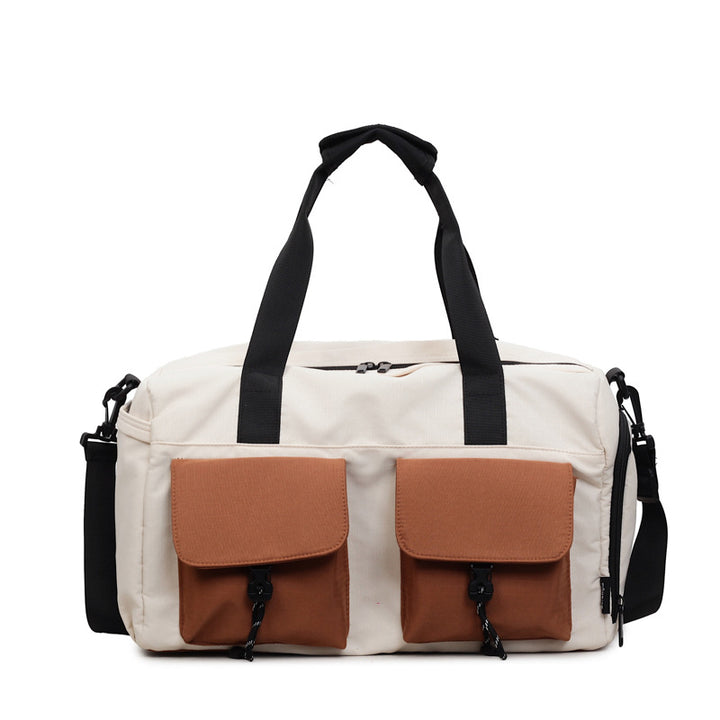 Multifunctional tote bag with comfortable shoulder padding and numerous outer pockets Bowlift