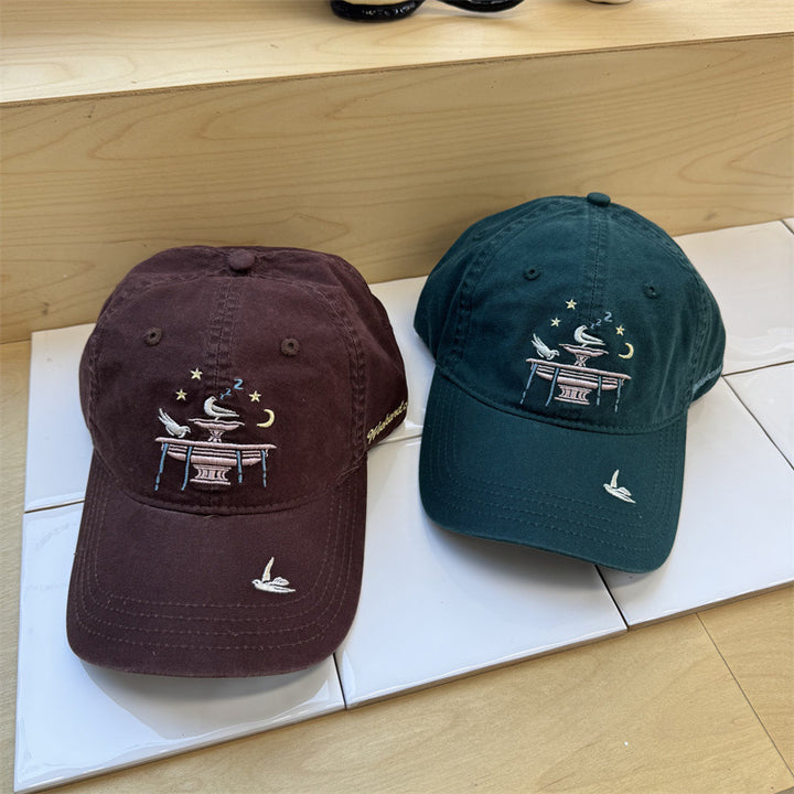 Women's Adjustable Embroidered Cap Bowlift