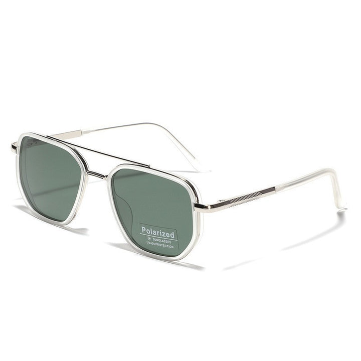 Women's Square Sunglasses with Polarized Lenses and Elegant Metal Frame Bowlift