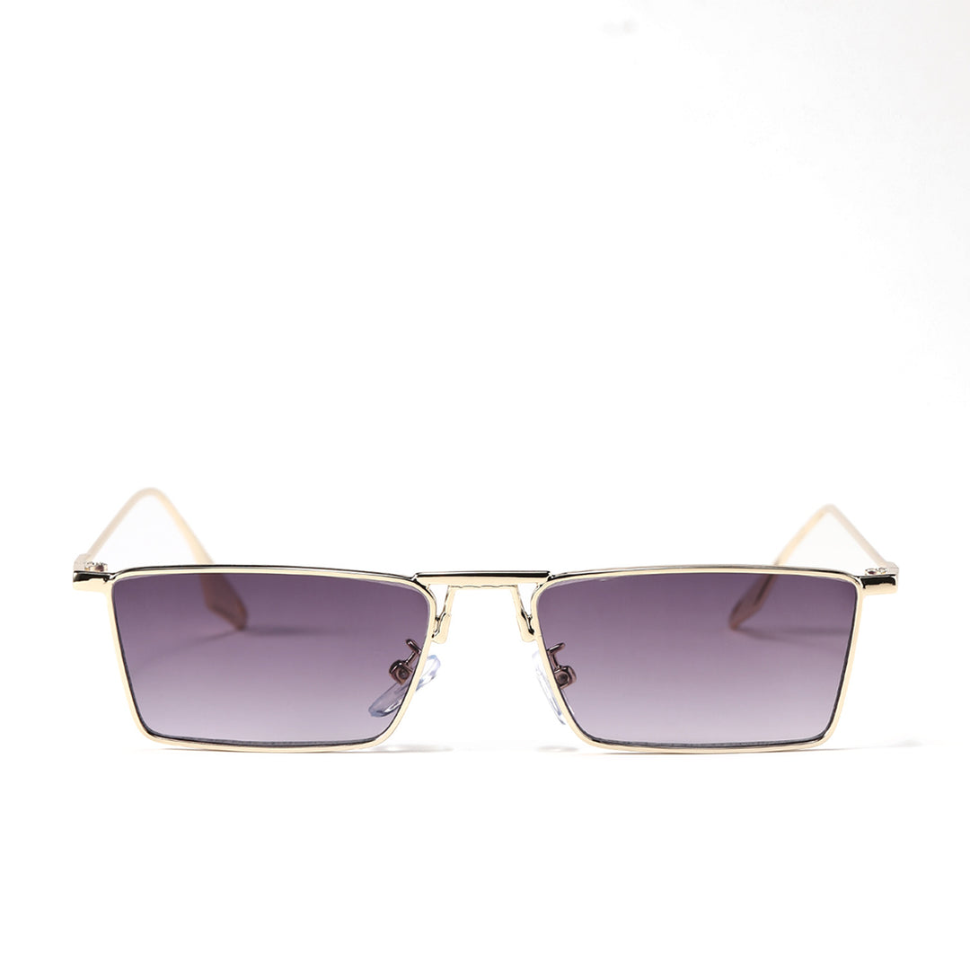 Ladies elegant geometric sunglasses with stylish metal frame Bowlift