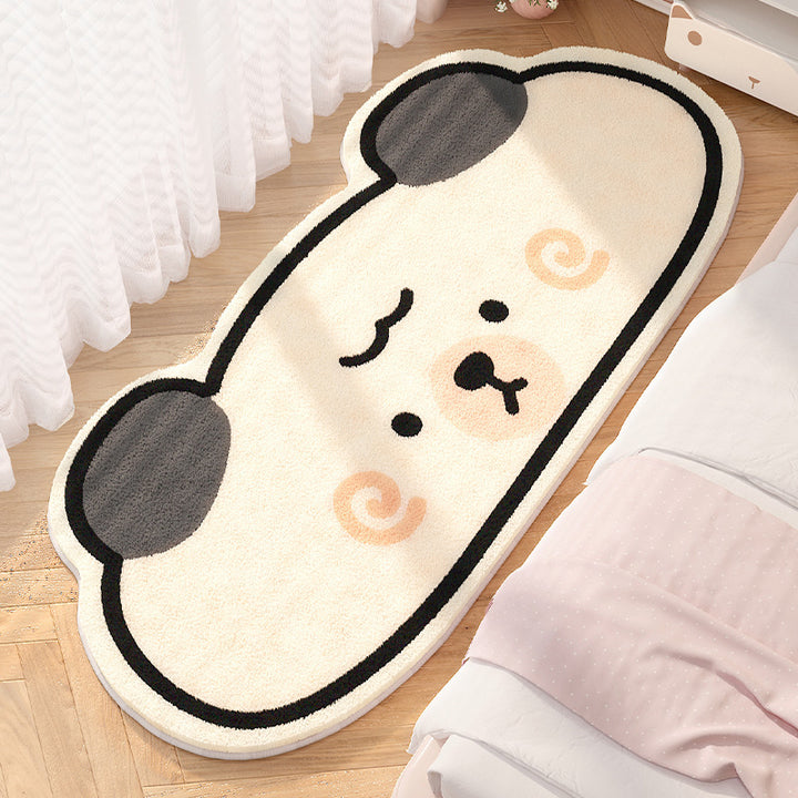 Plush Cartoon Bear-Shaped Rug