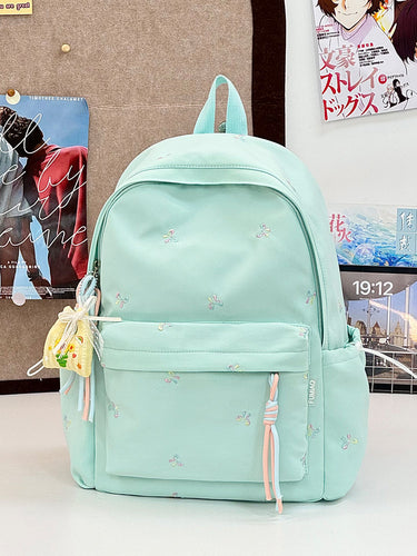 Charming Embroidered School Backpack