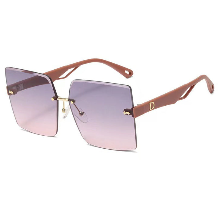 Women's fashionable square sunglasses with luxurious and elegant frame Bowlift