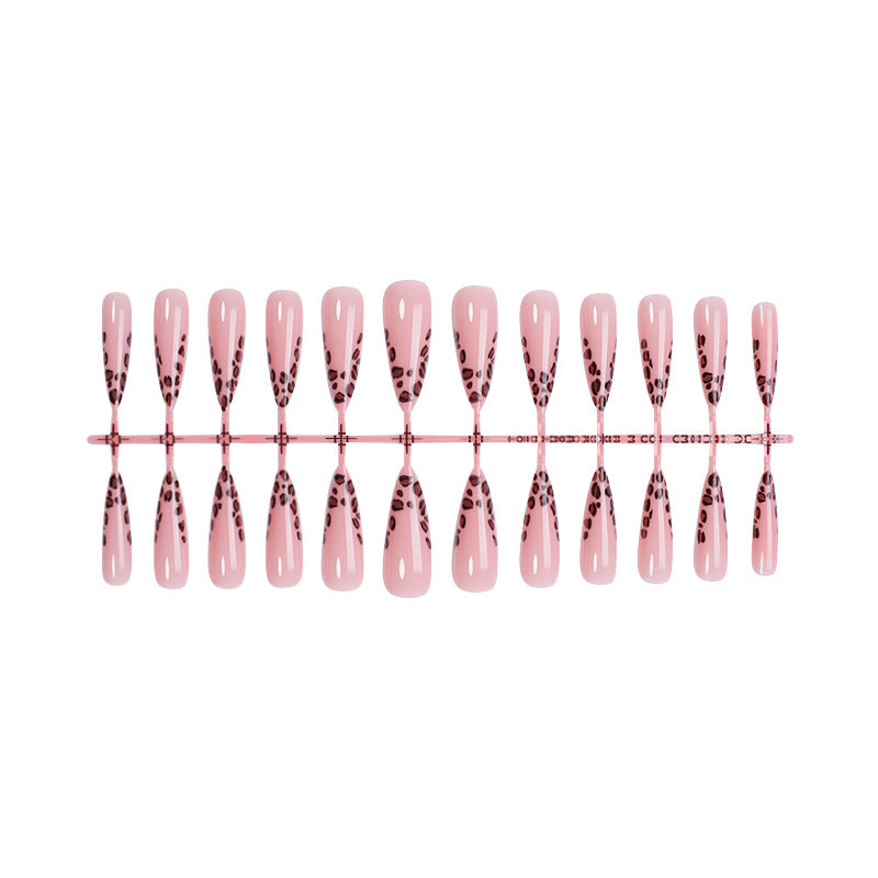 Premium Artistic Leopard Print Press-On Nails Bowlift