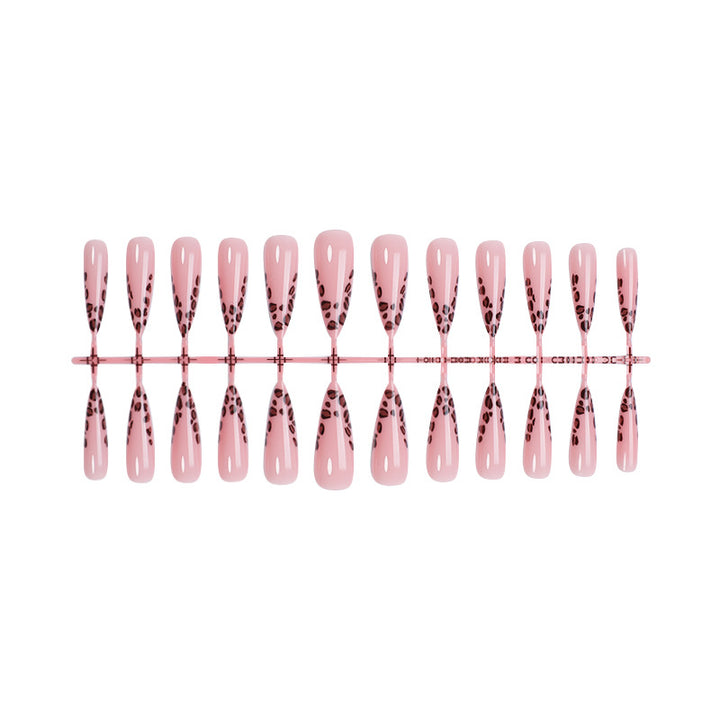 Premium Artistic Leopard Print Press-On Nails Bowlift
