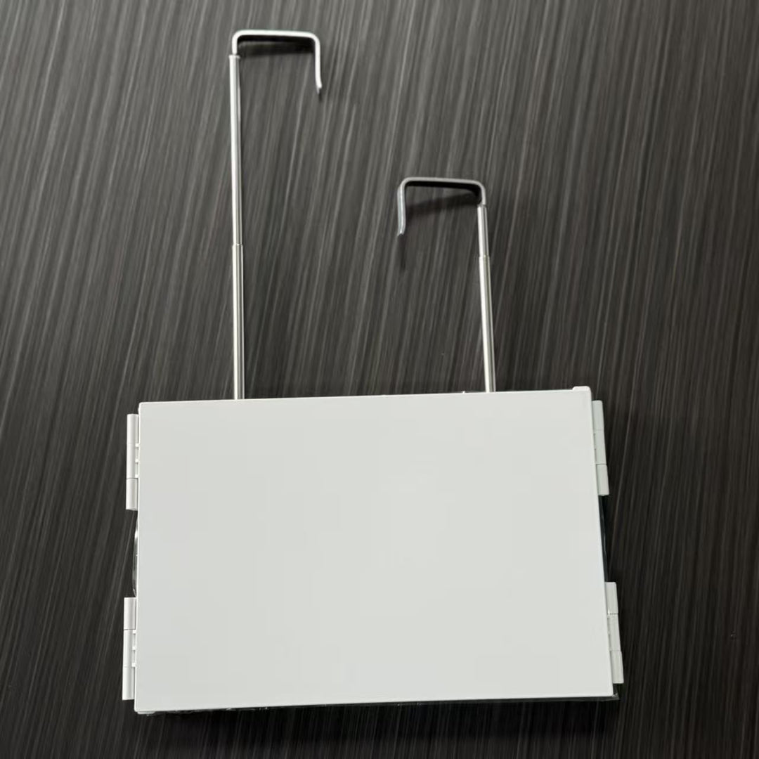 Adjustable Over-The-Door Hanging Mirror With Telescopic Stainless Steel Hooks Bowlift