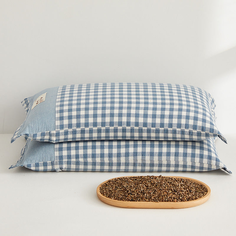 Women's cushion covers with check pattern Bowlift
