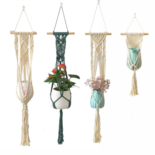 Macrame flower holder with elegant design