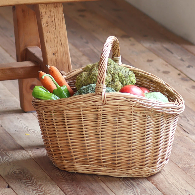 Storage basket made of natural rattan Bowlift