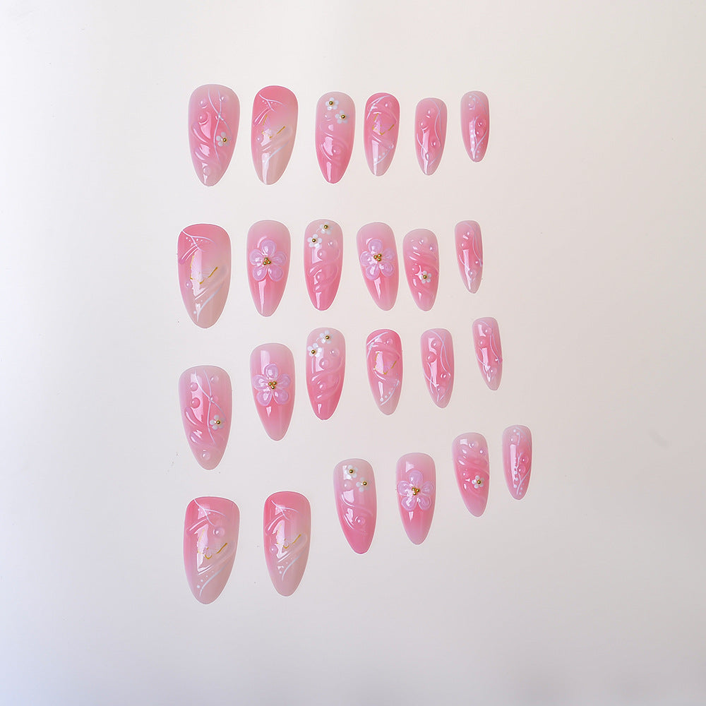 Floral-Embellished Press-On Nail Kit Bowlift