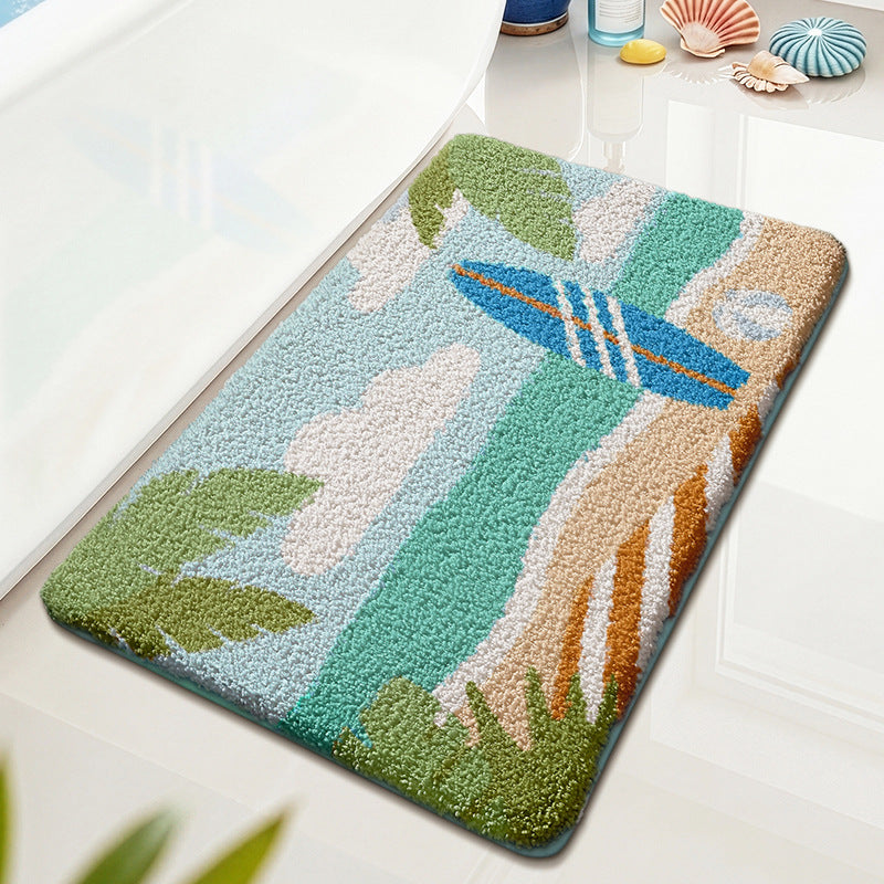 Playful Dog-Themed Bath Mat Bowlift