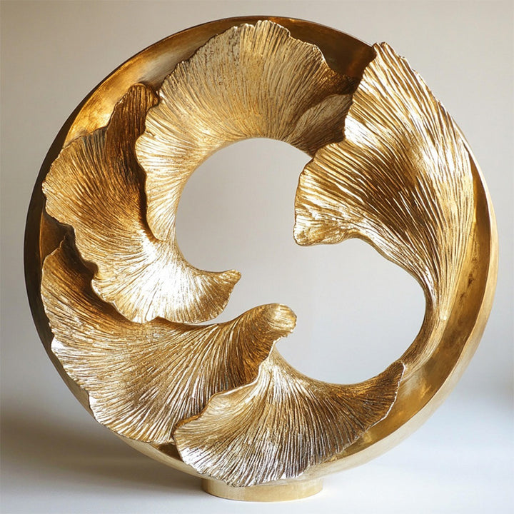 Elegant Leaf-Inspired Decorative Sculpture