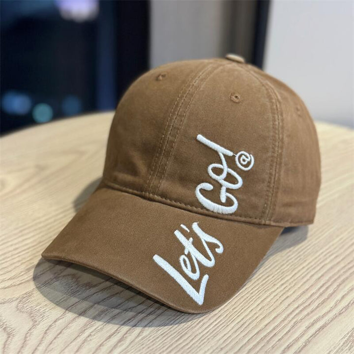 Women's Embroidered Casual Cotton Baseball Cap Bowlift