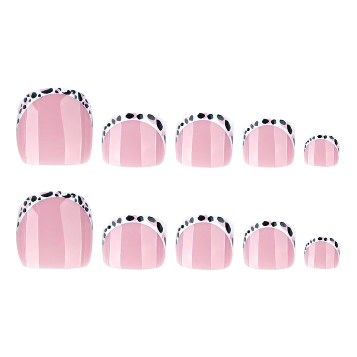 Artistic toenail design with elegant tips Bowlift