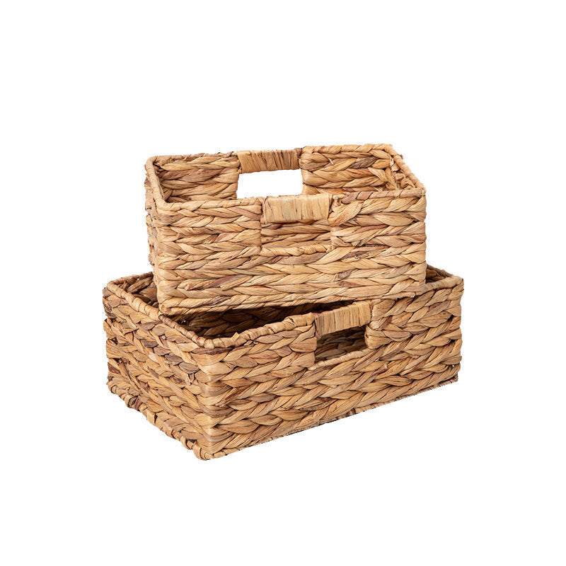 Handwoven Natural Fiber Storage Basket Bowlift