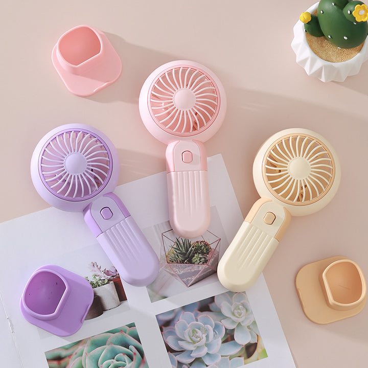 Women's portable USB fan with adjustable head Bowlift
