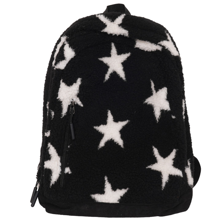 Cozy Fleece Star Print School Backpack Bowlift