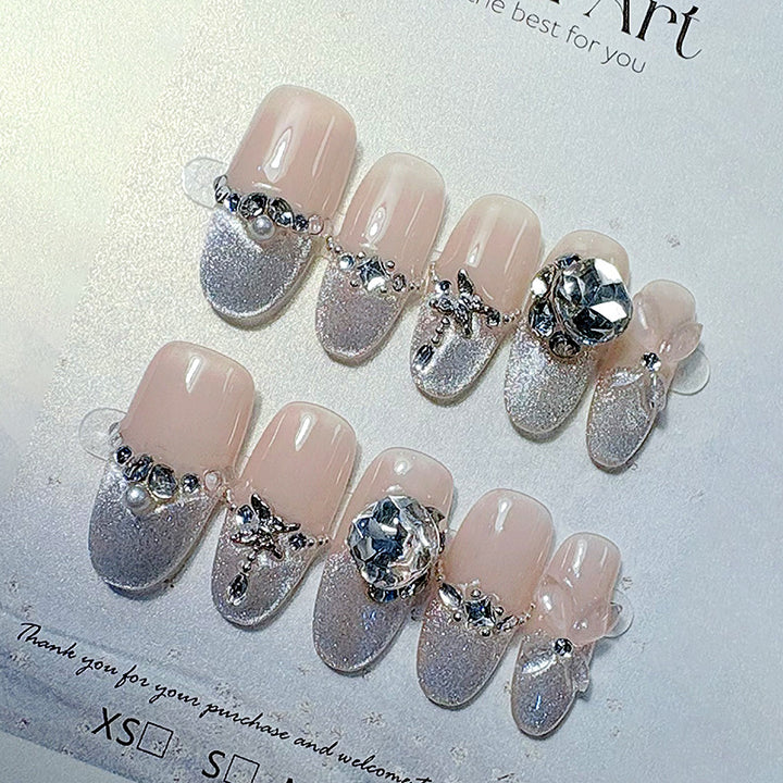 Decorative Press-On Nail Set Bowlift