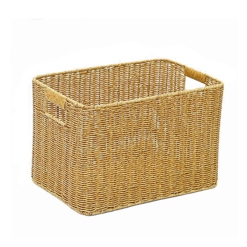 Women Rectangular Storage Basket Made of Woven Material Bowlift