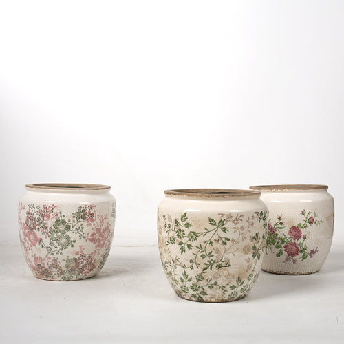 Floral Ceramic Plant Bowl Bowlift
