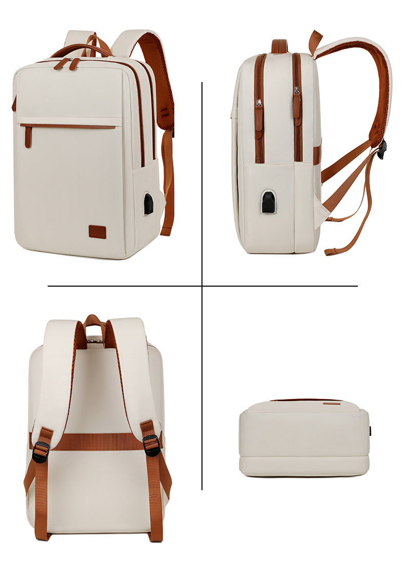 BowLift | TechPort Laptop Backpack with USB Charging Port – Water-Resistant Design for 15.6-Inch Laptops