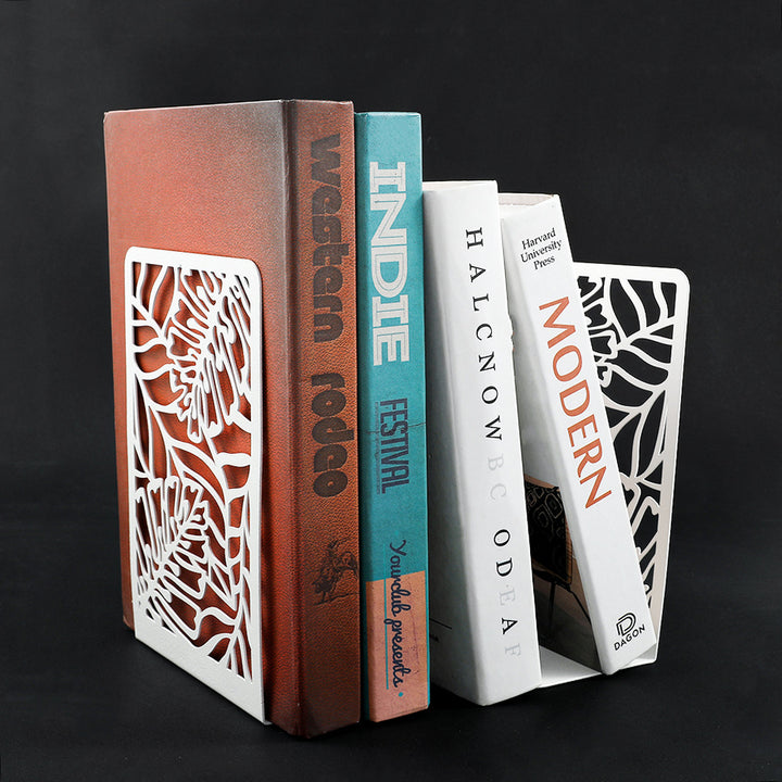 Decorative Plant-Themed Bookends