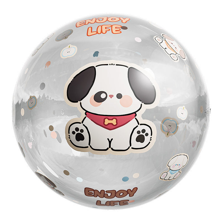 Unisex Inflatable Play Ball with Cheerful Bear Design Bowlift