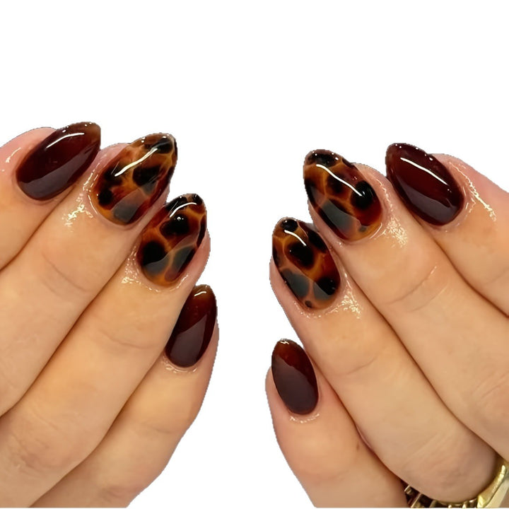 Glossy Natural Look Illusion Nail Set Bowlift