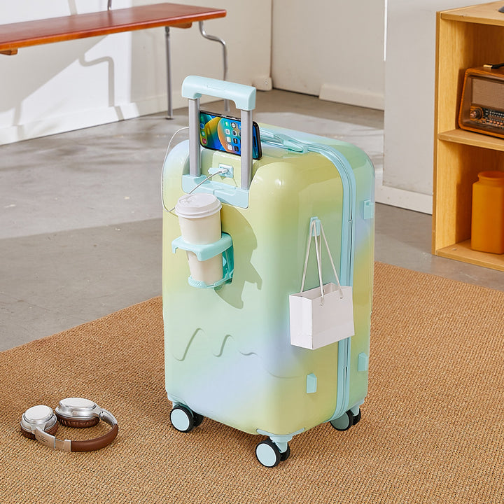 Women's Smart Tech Travel Suitcase Bowlift