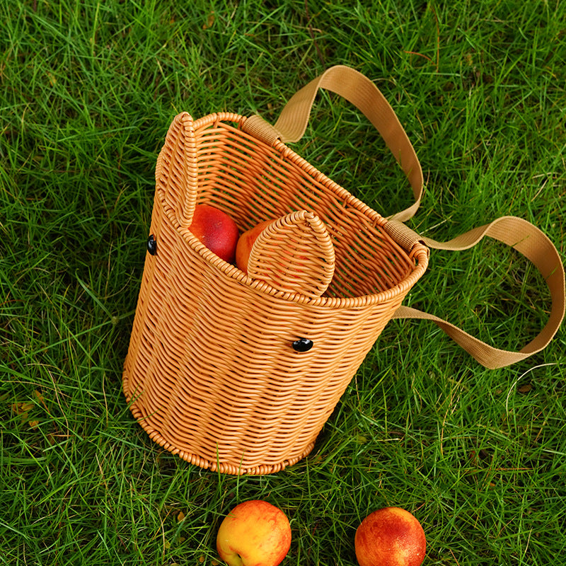 Handcrafted Woven Utility Basket Bowlift
