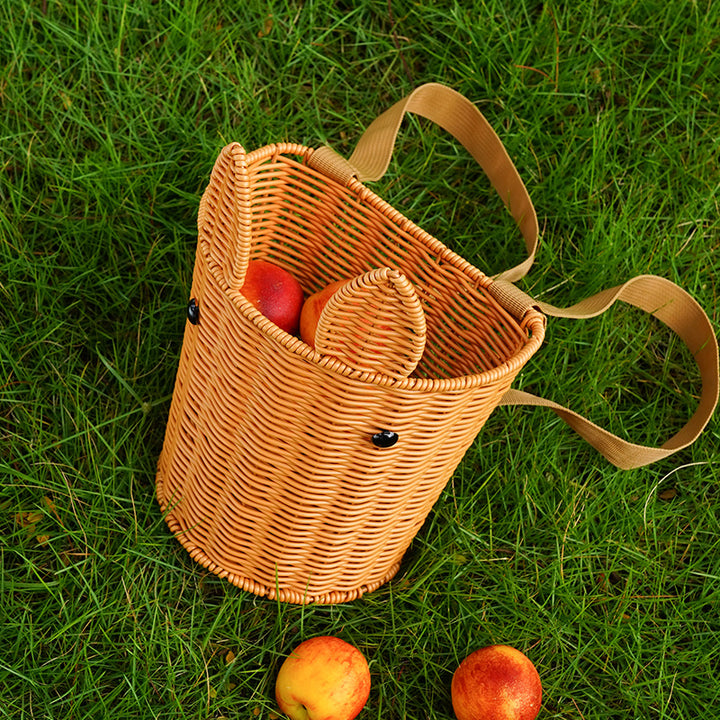 Handcrafted Woven Utility Basket Bowlift