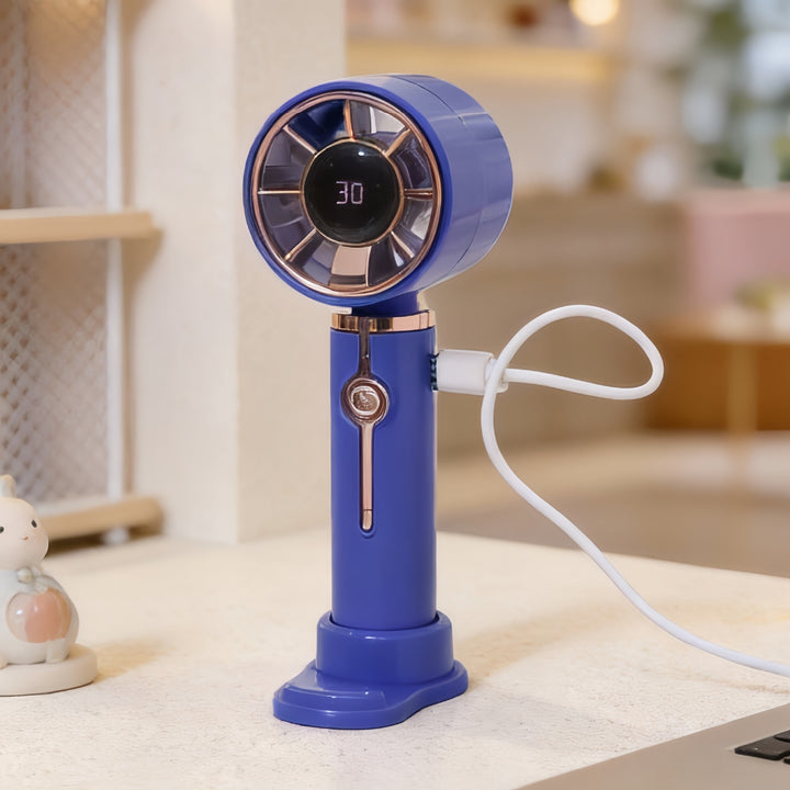 Ladies portable mini hand fan with USB charging function and ergonomic design Bowlift