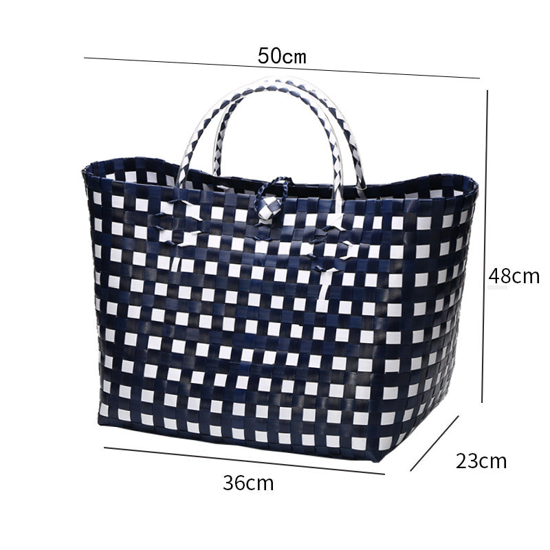 Large Capacity Woven Shopping Tote Bowlift