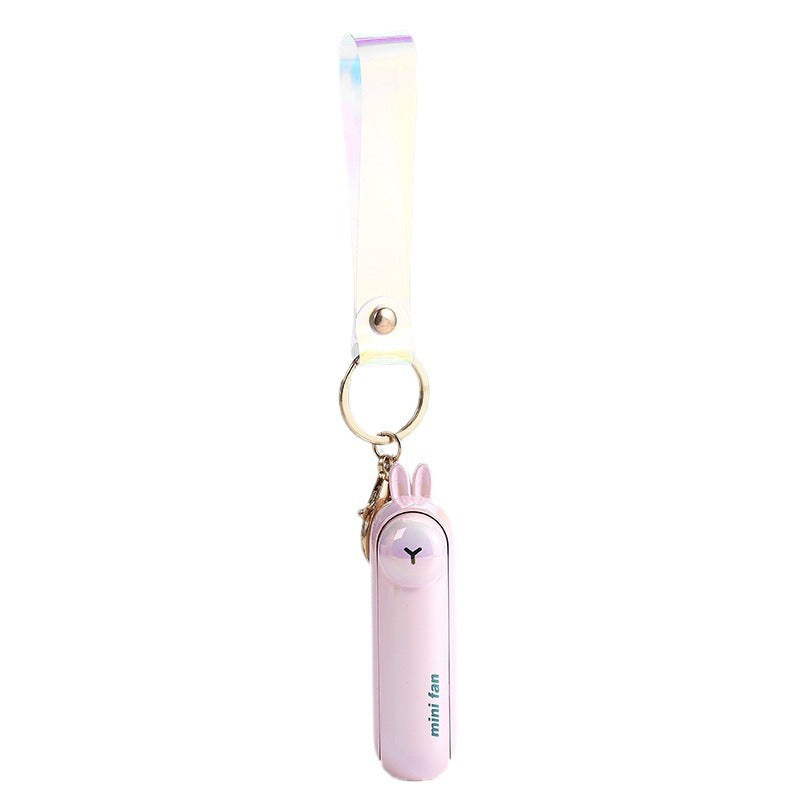 Unisex Mini Hand Fan in playful bunny design Bowlift