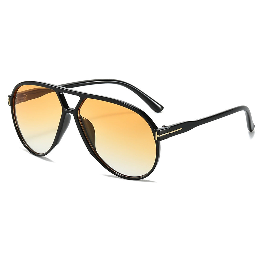 Stylish Aviator-Style Shield Sunglasses Bowlift