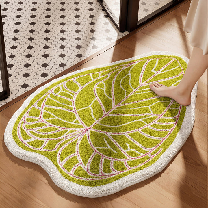 Leaf-Shaped Bath Mat