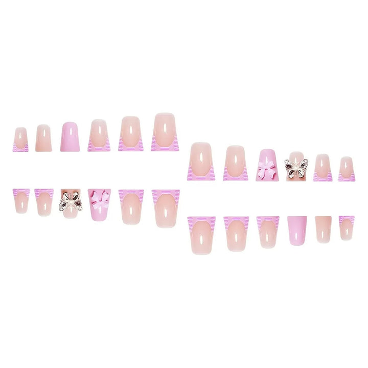 3D Floral Press-On Nail Art Set Bowlift