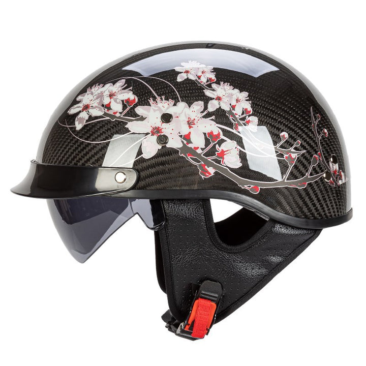 Graphic Safety Skull Design Motorcycle Helmet Bowlift