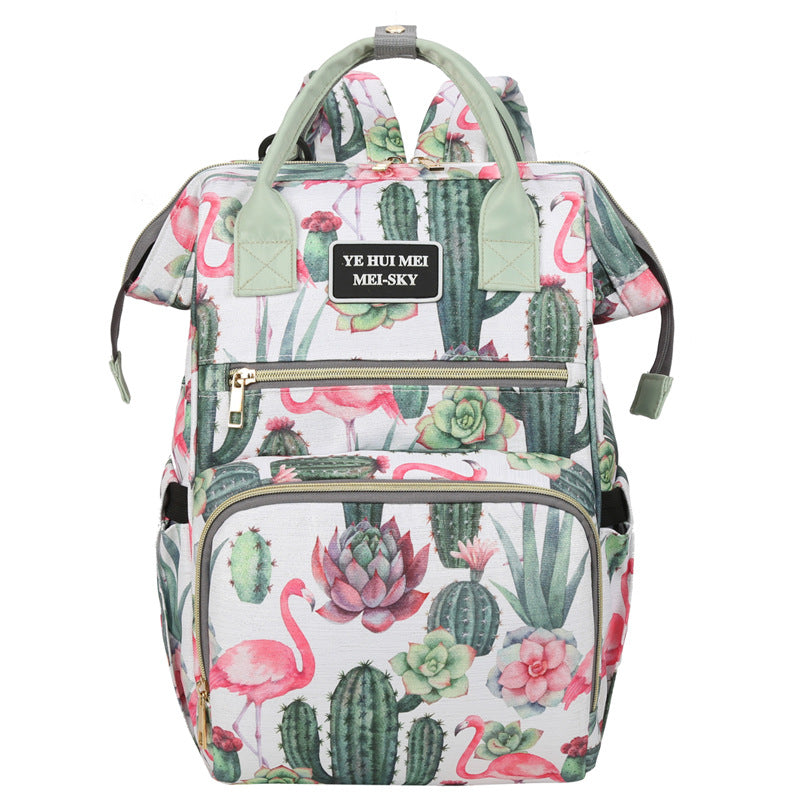 Stylish Geometric Print Backpack Bowlift