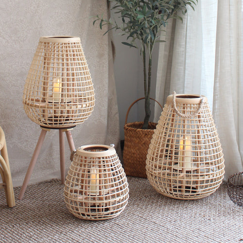 Decorative Rattan Lantern Bowlift