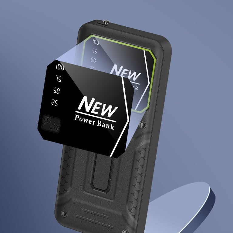 Robust power bank with precise digital charge level indicator Bowlift