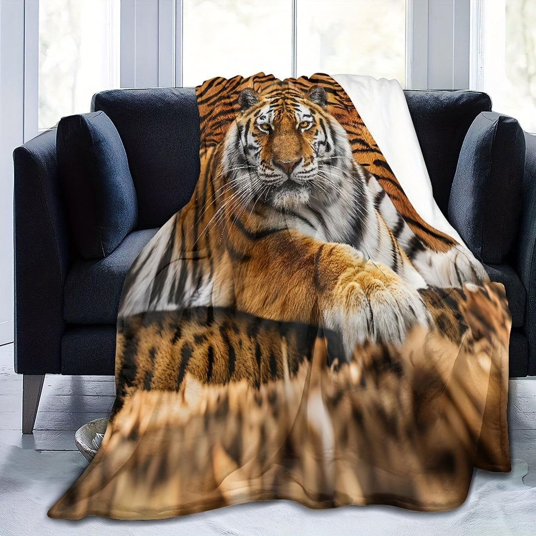 Plush Animal-Themed Throw Blanket